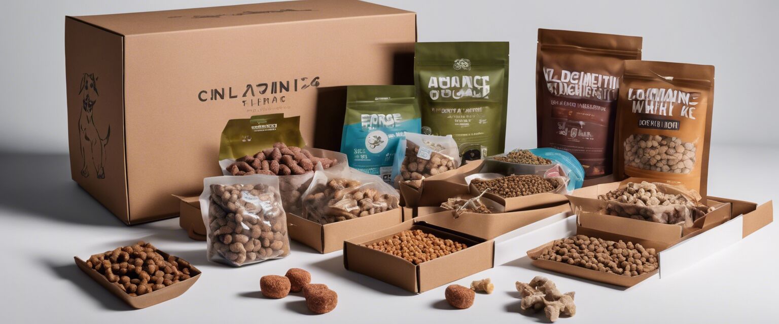 Organic dog food subscription box